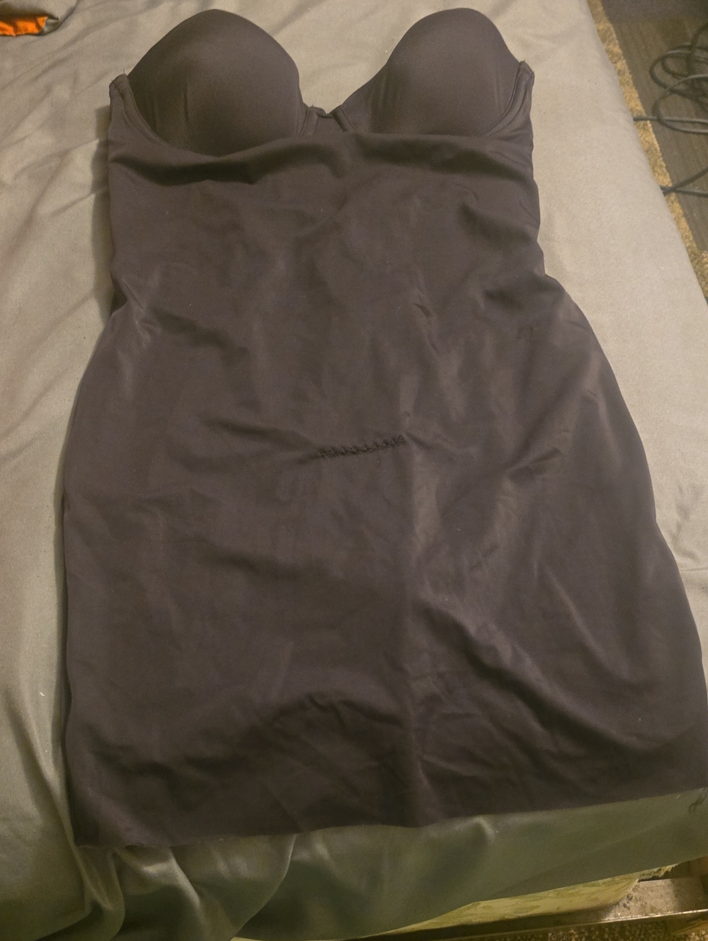Black Strapless Bodycon Dress